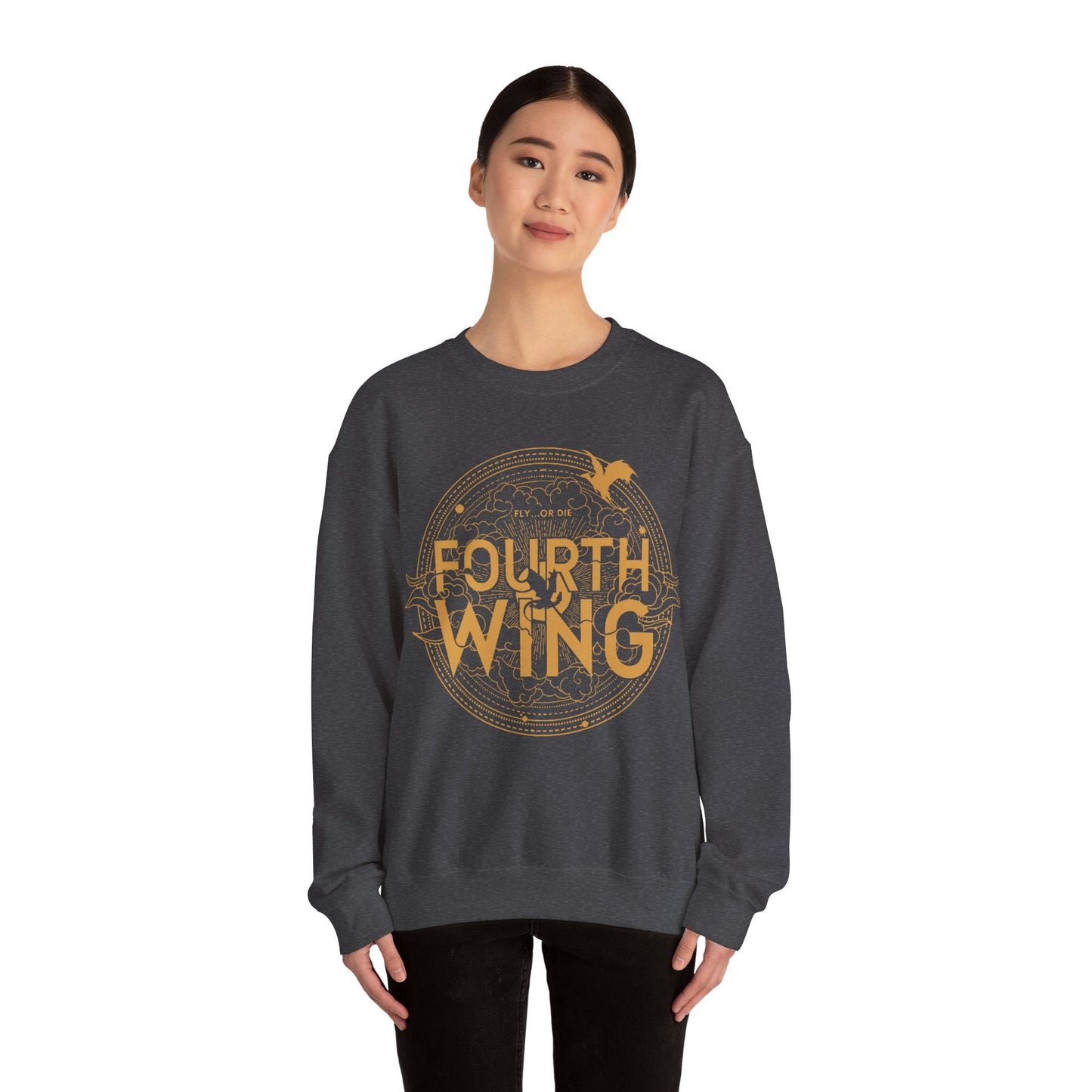 Fourth Wing 2 Sided Sweatshirt, Dragon Rider Shirt, Basgiath War College Shirt, Fourth Wing Merch, Dragon Stencil Spines Sweatshirt