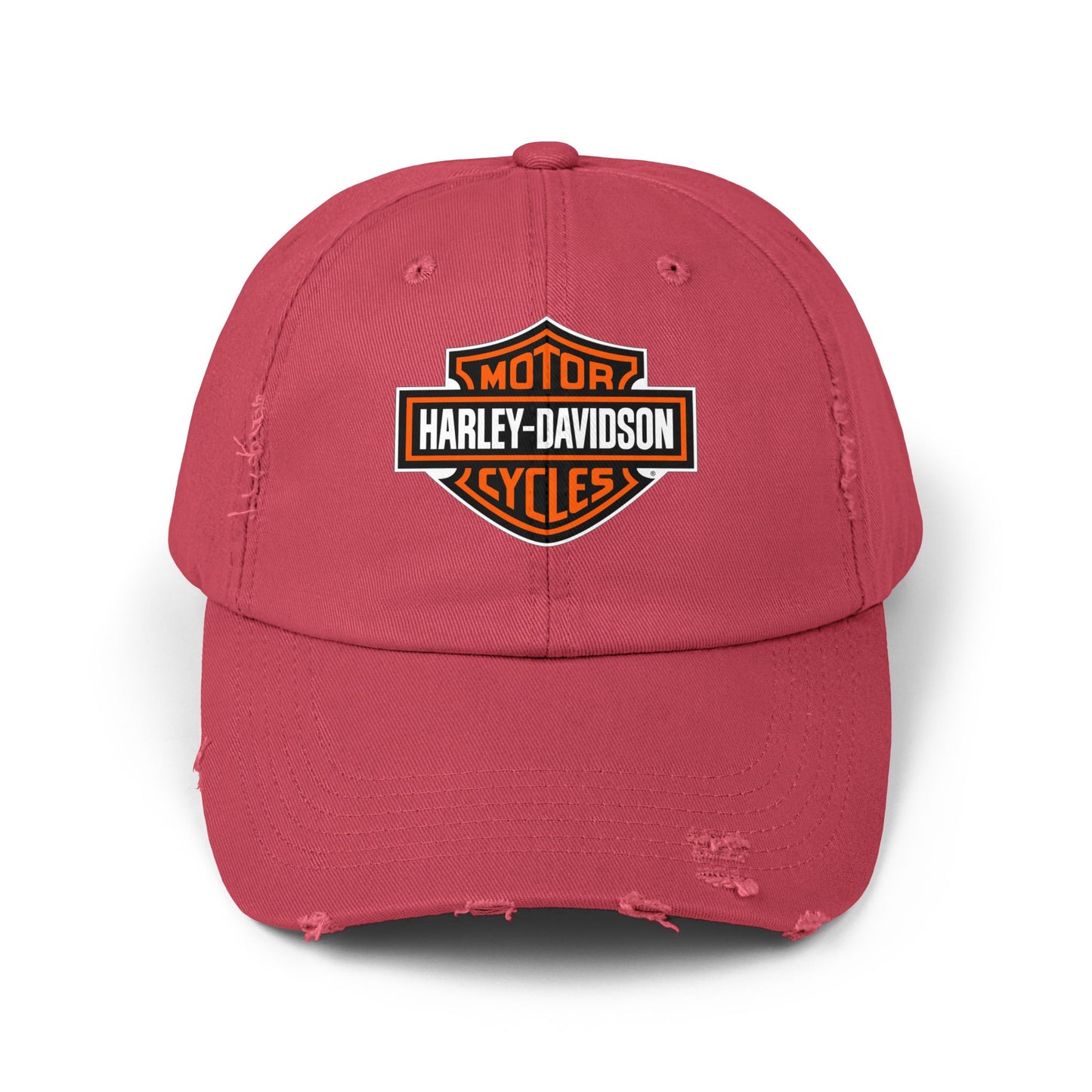 Biker Hat - HD Logo | Unisex Distressed Cap