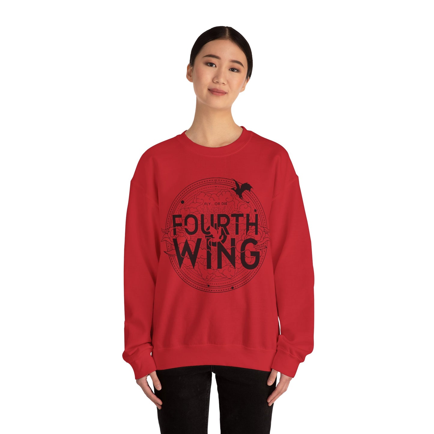 Fourth Wing 2 Sided Sweatshirt, Dragon Rider Shirt, Basgiath War College Shirt, Fourth Wing Merch, Dragon Stencil Spines Sweatshirt