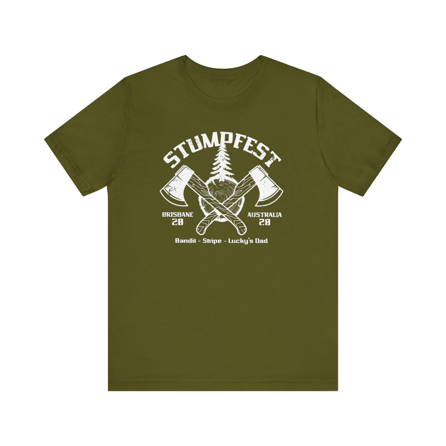 Stumpfest!, Men's Bluey Stumpfest shirt, Bandit, Lucky's Dad, Uncle Stripe, Stumpfest theme, Christmas gift, Birthday gift, uncle, dad